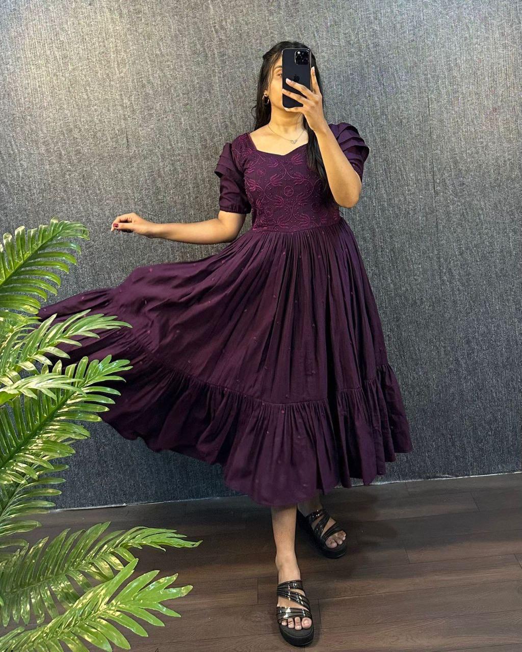 Summer Special South Silk Pure Cotton One Piece Gown