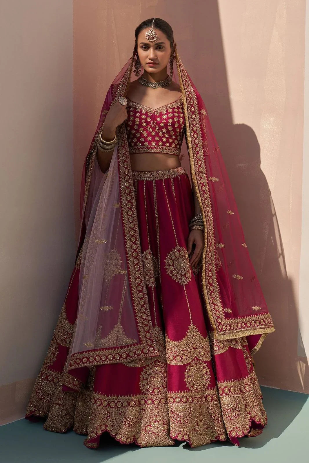 Sequence Dori and Zari Thread Work Lehenga