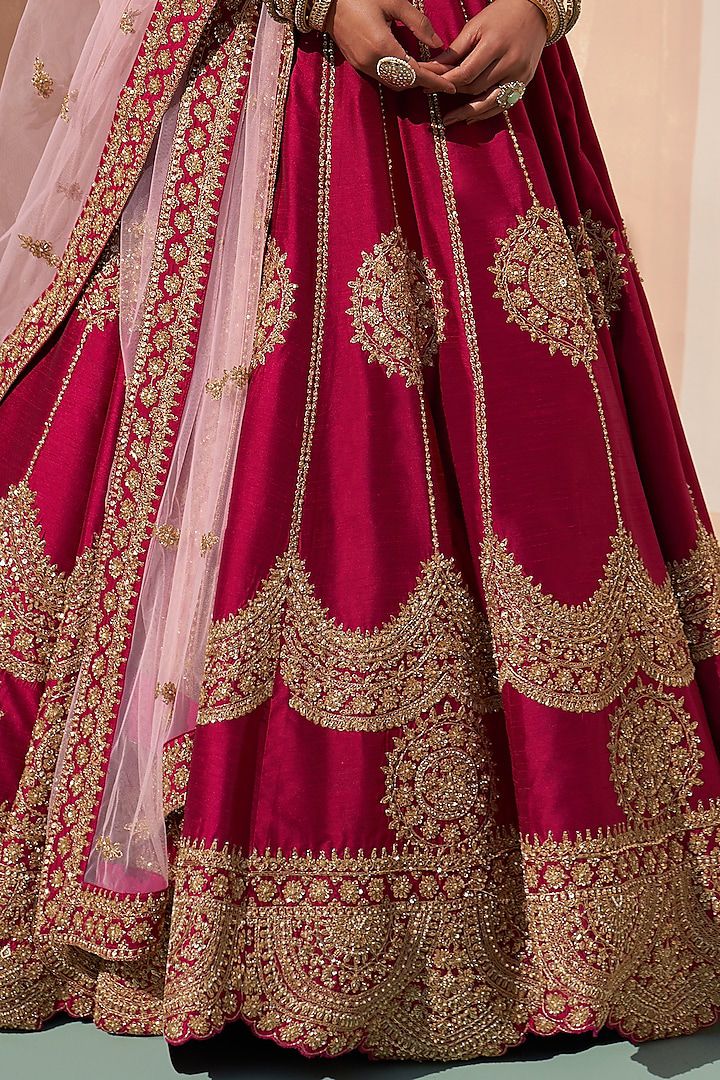 Sequence Dori and Zari Thread Work Lehenga