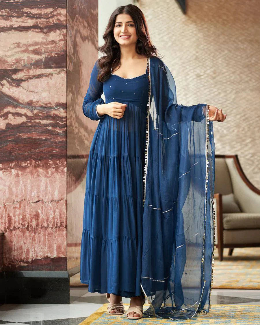 New Arrival Huge Flair Anarkali Gown