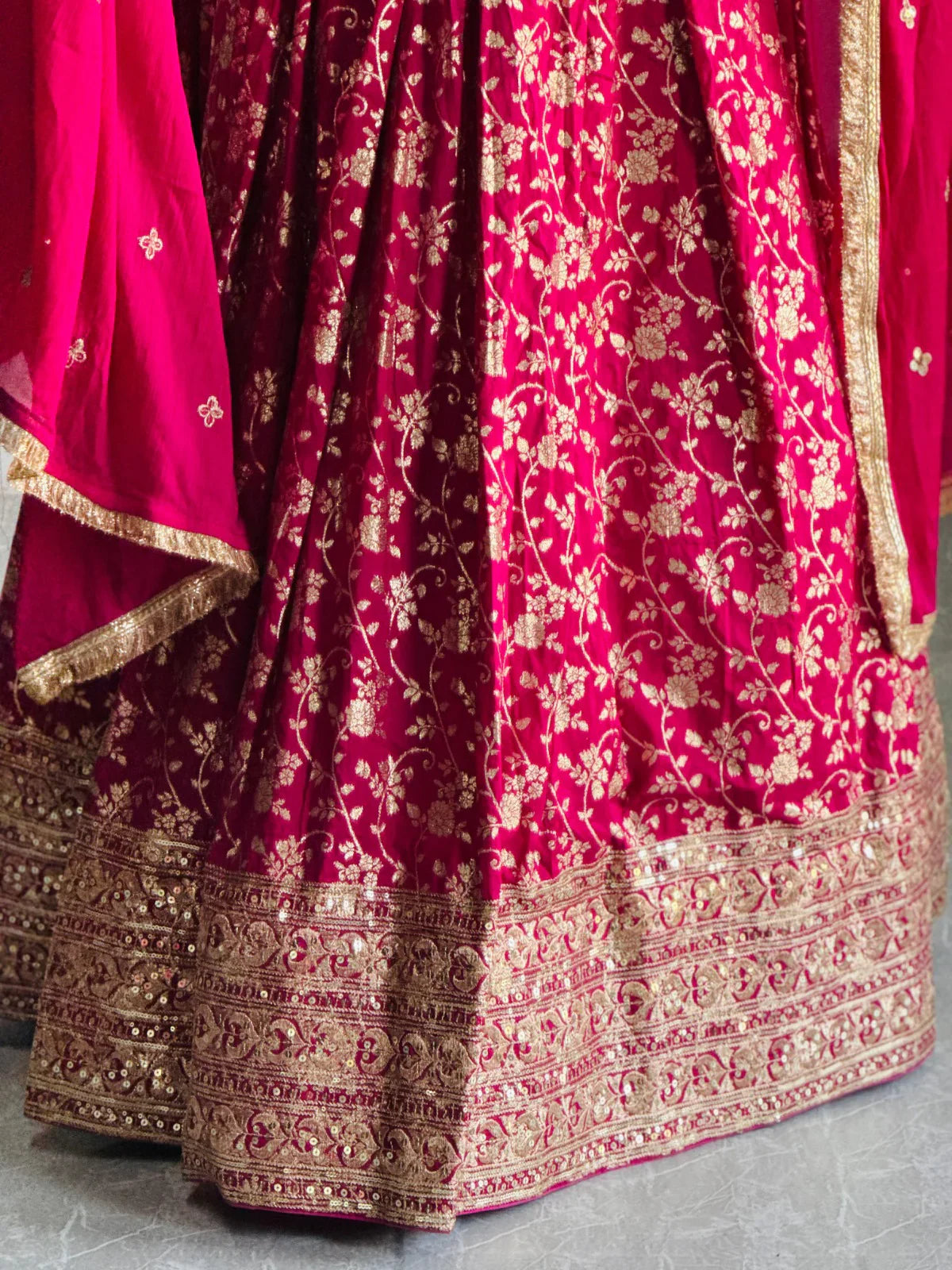 Pink Colour Beautiful Sequence Work With Heavy Designer Blouse Lehenga Choli
